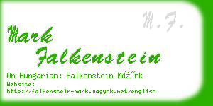mark falkenstein business card